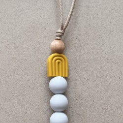 Pacifier Clip Rainbow Curry Pacifier Clip Rainbow Curry