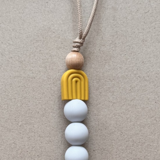 Pacifier Clip Rainbow Curry Pacifier Clip Rainbow Curry