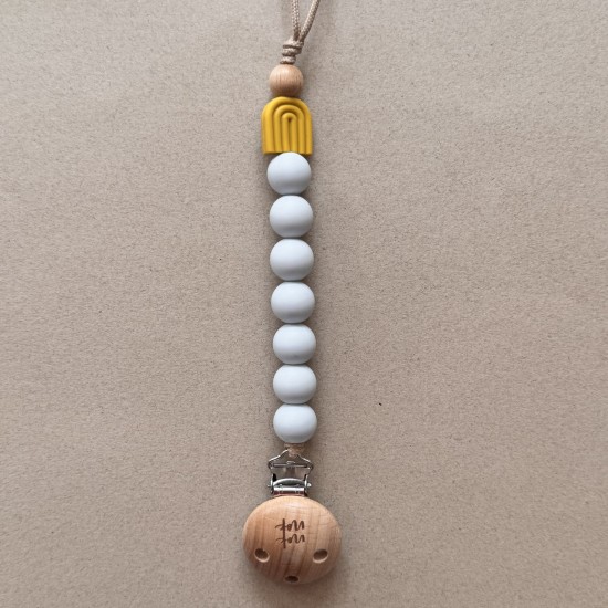 Pacifier Clip Rainbow Curry Pacifier Clip Rainbow Curry