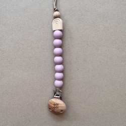 Pacifier Clip Rainbow Ecru Pacifier Clip Rainbow Ecru