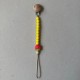 Pacifier Clip Mama Loves Strawberries yellow Pacifier Clip Mama Loves Strawberries yellow