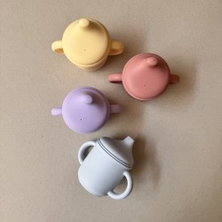 Silicone Sippy Cup with handles (pastels) Silicone Sippy Cup with handles (pastels)