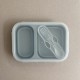 LunchBox Foldable Silicone Sage with fork + spoon 950 ML