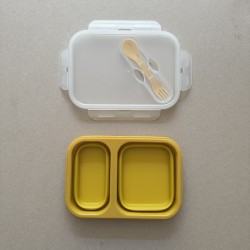 LunchBox Foldable Sunshine with fork + spoon 950 ML