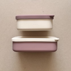 Family Editon LunchBox & Snackbox 800ml + 800ml berry/ivory Family Editon LunchBox & Snackbox 800ml + 800ml berry/ivory