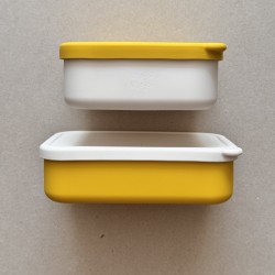 Family Editon LunchBox & Snackbox 800ml + 800ml yellow/ivory Family Editon LunchBox & Snackbox 800ml + 800ml yellow/ivory