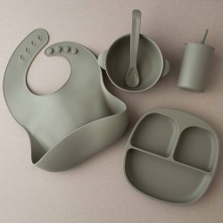 ALL IN ONE BABY FEEDING SET SAGE FOR BABIES 6-12Μ ALL IN ONE BABY FEEDING SET SAGE FOR BABIES 6-12Μ
