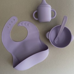 BASIC FEEDING SET LAVENDER FOR BABIES 6M+ BASIC FEEDING SET LAVENDER FOR BABIES 6M+