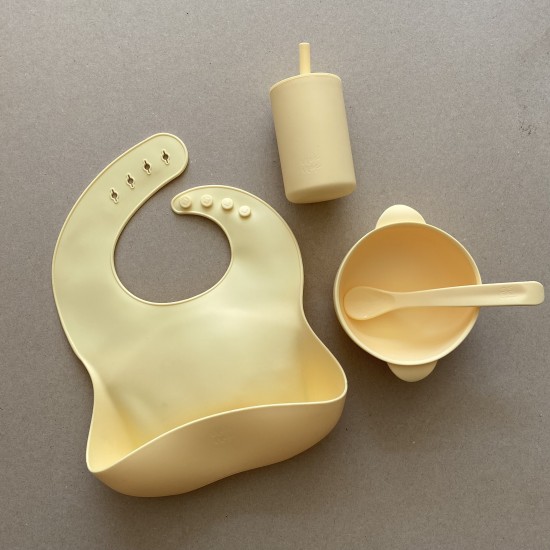 BASIC FEEDING SET BANANA FOR BABIES 6M+