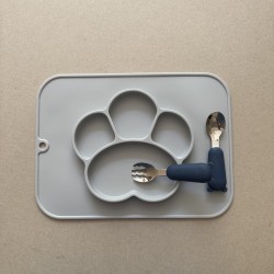 Placemat and Plate light grey All-in-One Placemat and Plate light grey All-in-One