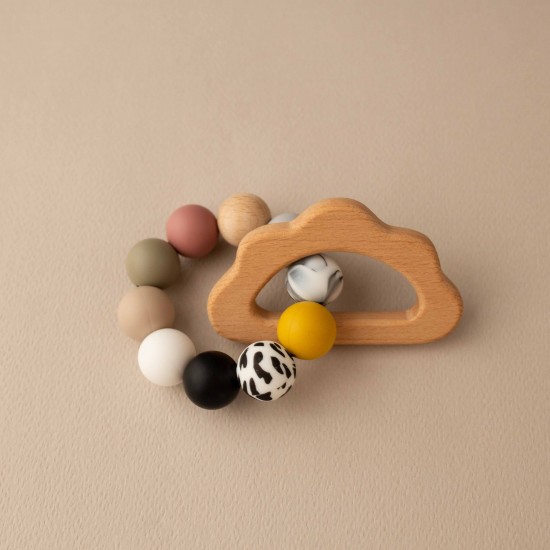 Teether  | Baby Travels with wood