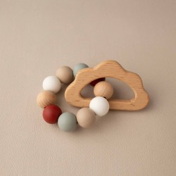 Teether  | Winter baby with wood Teether  | Winter baby with wood