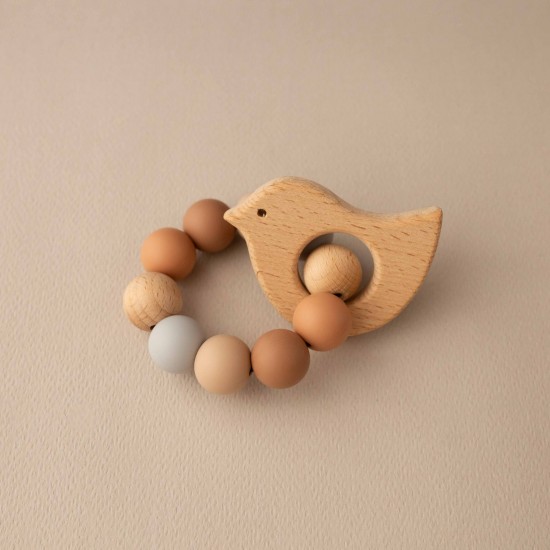 Teether  | Autumn baby with wood