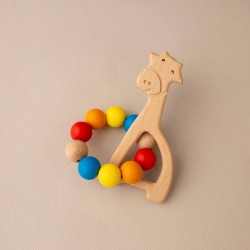 Teether Pinokio with wood Teether Pinokio with wood