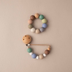 Set Teether and Pacifier Clip COCONUT Set Teether and Pacifier Clip COCONUT