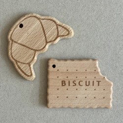 Teether Wooden Biscuit 