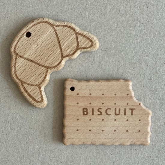 Teether Wooden Biscuit 