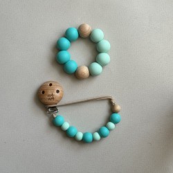 Giftbox Set Teether and Pacifier Clip Arugam  Giftbox Set Teether and Pacifier Clip Arugam
