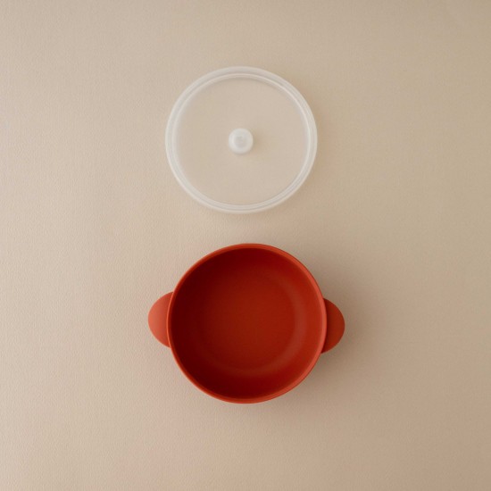 Silicone Bowl with lid Nino Brick