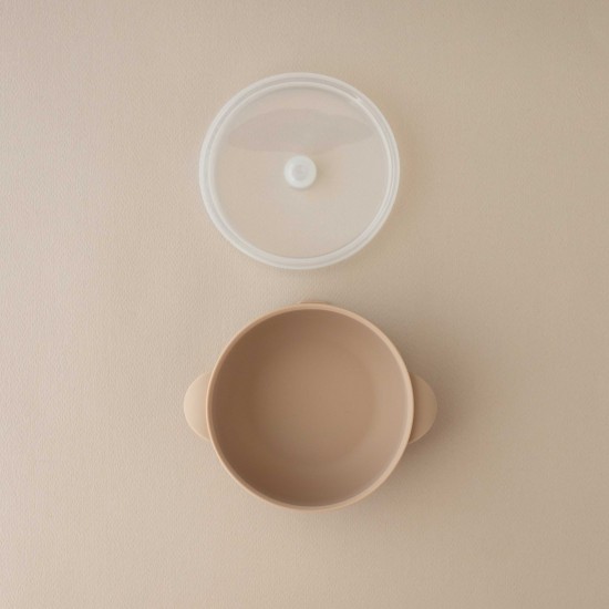 Silicone Bowl with lid Nino Sand