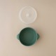 Set Silicone Bowl with spoon Nino Forest green