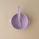 Silicone Bowl with lid Nino Lavender