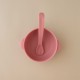 Silicone Bowl with lid Nino Watermelon pink