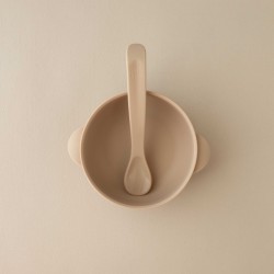 Silicone Bowl with lid Nino Sand Silicone Bowl with lid Nino Sand