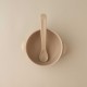 Silicone Bowl with lid Nino Sand Silicone Bowl with lid Nino Sand