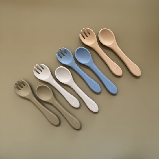 Silicone Spoon + Fork Pepe Silicone Spoon + Fork Pepe