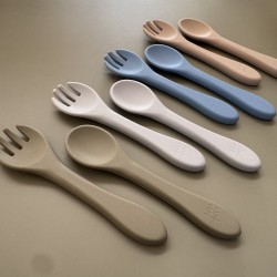 Silicone Spoon + Fork Pepe