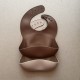 Silicone Bib Nino Chocolate/Sand 1+1 ΔΩΡΟ Silicone Bib Nino Chocolate/Sand 1+1 ΔΩΡΟ