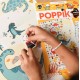 POPPIK Educational poster by POPPIK DINOSAURS +150 stickers HOW DO YOU FEEL  ( 3-7 years) 