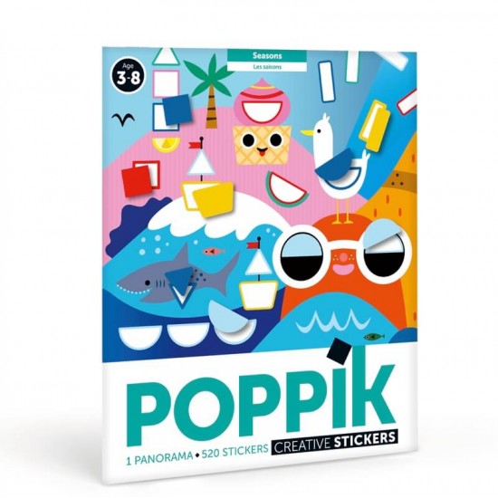 POPPIK Creative Poster + 520 stickers THE SEASONS (3-7 years)