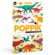POPPIK Educational poster + 32 stickers DINOSAURS (5-12 years) 