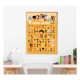 POPPIK Educational poster +44  stickers FAMOUS PEOPLE (7+ years) 