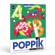 POPPIK Creative Poster + 520 stickers LETTERS (3-7 years)