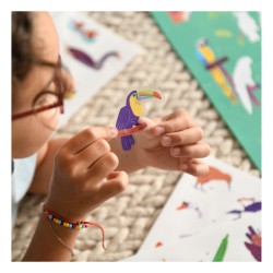 POPPIK Educational poster + 45 stickers birds (6-12 years)  POPPIK Educational poster + 45 stickers birds (6-12 years)