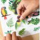 POPPIK Mini Poster + 22 StickersThe Jungle – Green (3-8 years)