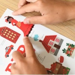 POPPIK Mini Poster + 26 StickersThe City – Red (3-8 years old) POPPIK Mini Poster + 26 StickersThe City – Red (3-8 years old)