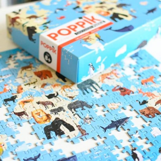 POPPIK Educational Puzzle ANIMALS 8+ years