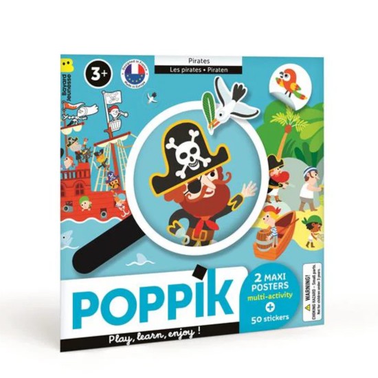 POPPIK Educational 2 poster +50 stickers 3+