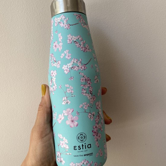 Estia Travel Flask Save The Aegean | Blossom Green 0.5lt