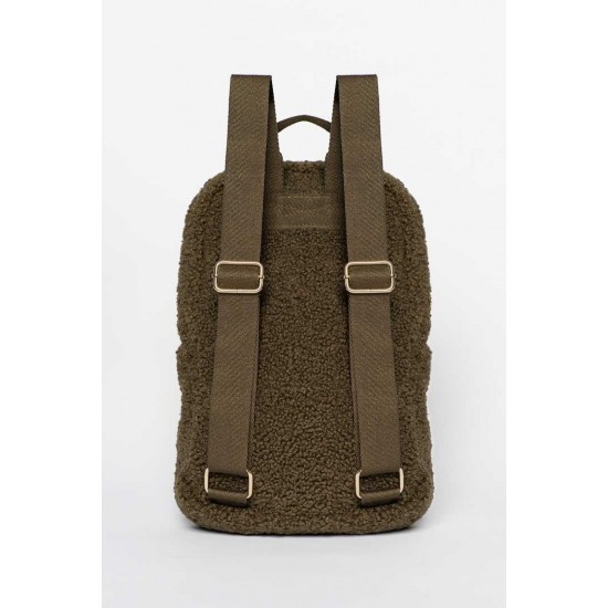 Backpack Studio Noos Green teddy mini. 