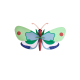 Studio ROOF Wall Decoration Mint Forest Butterfly Studio ROOF Wall Decoration Mint Forest Butterfly