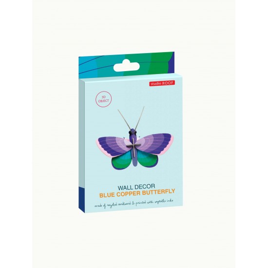 Studio ROOF Wall Decoration Blue Copper Butterfly Studio ROOF Wall Decoration Blue Copper Butterfly
