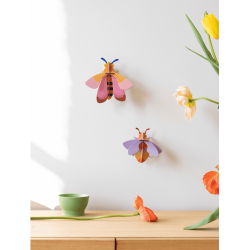 Studio ROOF Wall Decoration Small Pink Bee