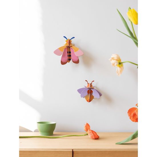 Studio ROOF Wall Decoration Small Pink Bee