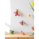 Studio ROOF Wall Decoration Small Pink Bee