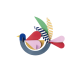 Studio ROOF Wall Decoration Feathery Bird Studio ROOF Wall Decoration Feathery Bird